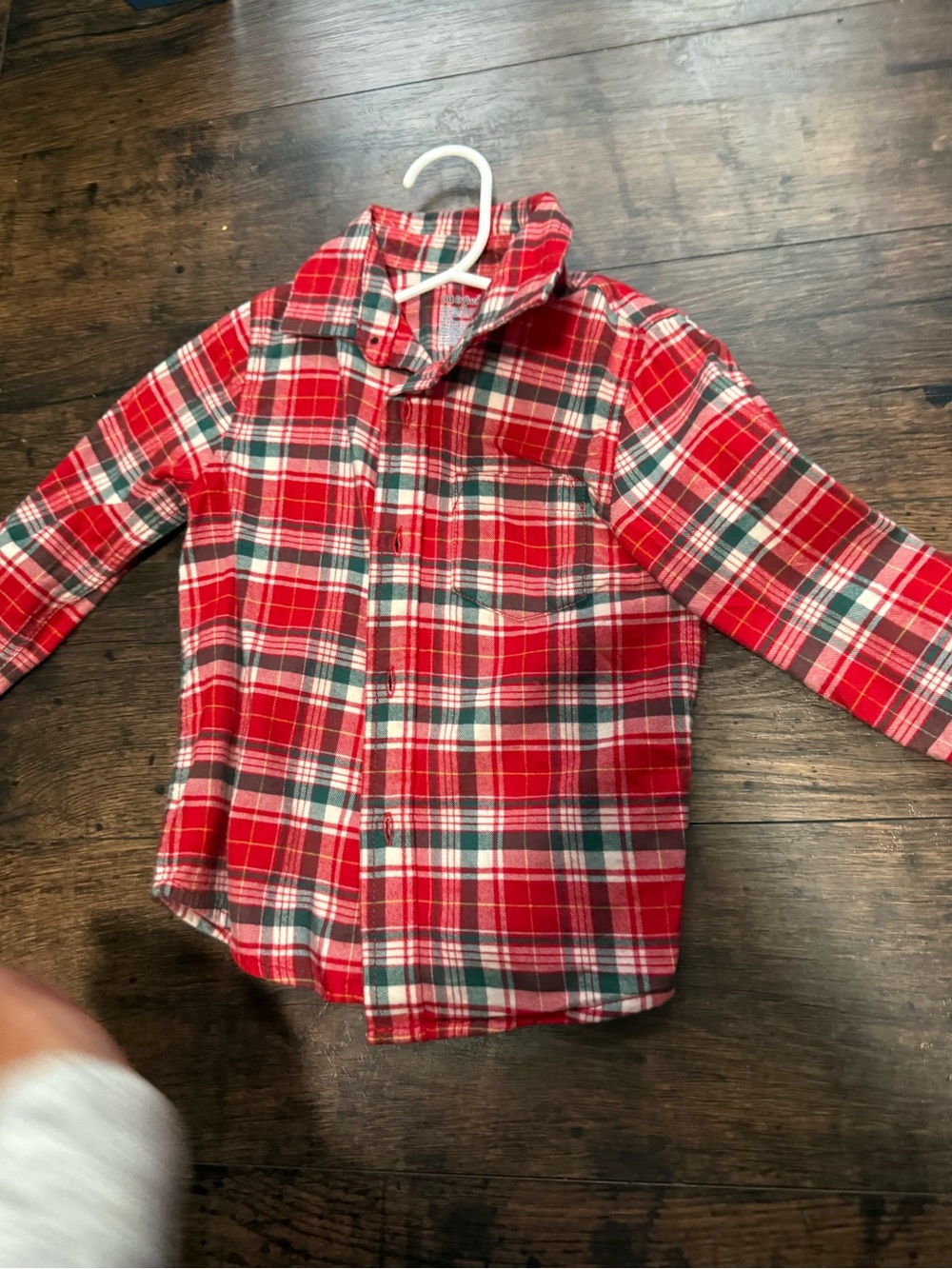 Cat & Jack Red Plaid Button-Down Shirt